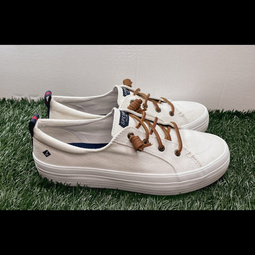 Sperry Women’s Crest Vibe Triple Platform Sneakers (White)